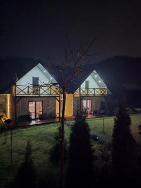 Domki pod lasem Gorce z kominkiem i jacuzzi